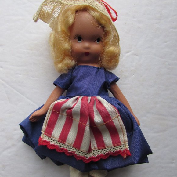 Vintage Nancy Ann Storybook Doll Going a Milking 1940 Era - Picture 3 of 8